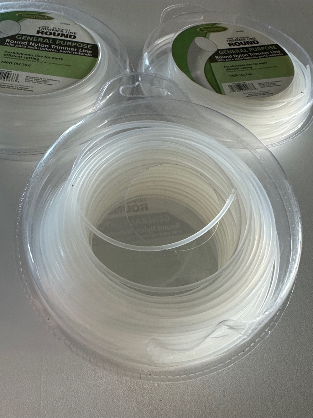 Great for making Wreaths/other Crafts GreenThumb Round Nylon Trimmer Line • 3 Pk - Picture 3 of 3